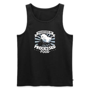 Bodybuilding Powerlifting Gewichtheben Fitness - Männer Premium Bio Tank Top - Schwarz - Vorne - AI Model Male 178 light (178cm)