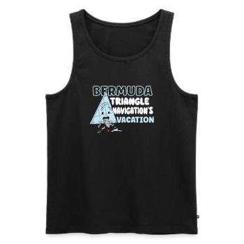Mysterious enforced disappearances in the Bermuda Triangle - Men's Premium Organic Tank Top - black - Front - Michal (187cm)