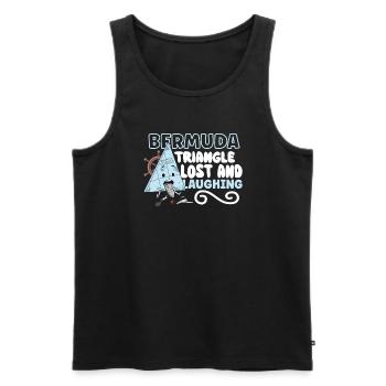 Mysterious enforced disappearances in the Bermuda Triangle - Men's Premium Organic Tank Top - black - Front - Michal (187cm)