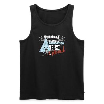 Mysterious enforced disappearances in the Bermuda Triangle - Men's Premium Organic Tank Top - black - Front - Michal (187cm)