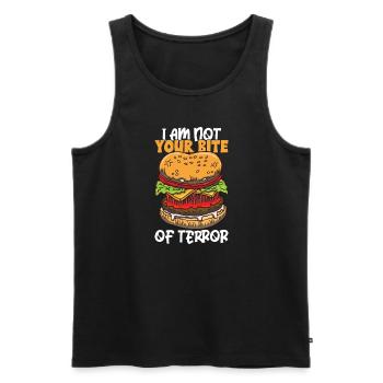 Horror Burgers Fast Food Halloween Scary Food Monste - Men's Premium Organic Tank Top - black - Front - AI Model Male 178 light (178cm)