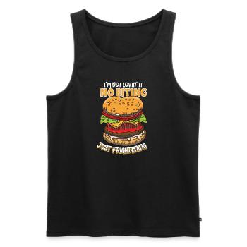 Horror Burgers Fast Food Halloween Scary Food Monste - Men's Premium Organic Tank Top - black - Front - AI Model Male 178 light (178cm)