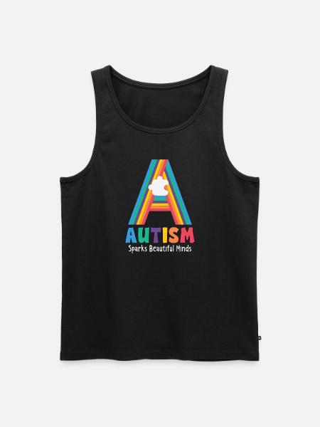 Autism Awareness Autism Disease - Men's Premium Organic Tank Top - black