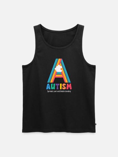 Autism Awareness Autism Disease - Men's Premium Organic Tank Top - black