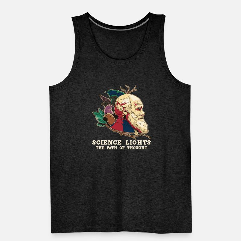 Charles Darwin Athéisme athée Débardeur bio Premium Homme