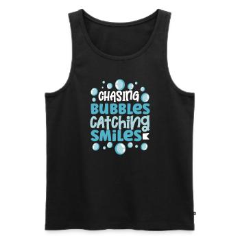 Soap Making Soap Boiler Soap Bubble Bubble - Men's Premium Organic Tank Top - black - Front - Michal (187cm)