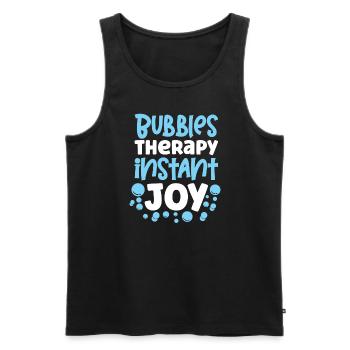 Soap Making Soap Boiler Soap Bubble Bubble - Men's Premium Organic Tank Top - black - Front - Michal (187cm)