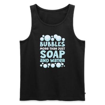 Soap Making Soap Boiler Soap Bubble Bubble - Men's Premium Organic Tank Top - black - Front - Michal (187cm)