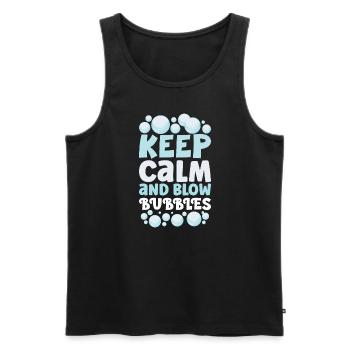 Soap Making Soap Boiler Soap Bubble Bubble - Men's Premium Organic Tank Top - black - Front - Michal (187cm)