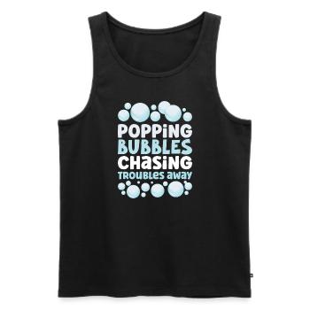 Soap Making Soap Boiler Soap Bubble Bubble - Men's Premium Organic Tank Top - black - Front - Michal (187cm)