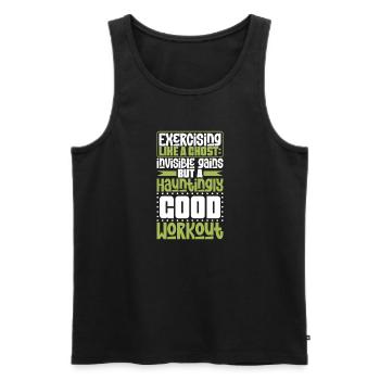 Bodybuilding Powerlifting Gewichtheben Fitness - Männer Premium Bio Tank Top - Schwarz - Vorne - AI Model Male 178 light (178cm)