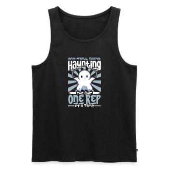Bodybuilding Powerlifting Gewichtheben Fitness - Männer Premium Bio Tank Top - Schwarz - Vorne - AI Model Male 178 light (178cm)