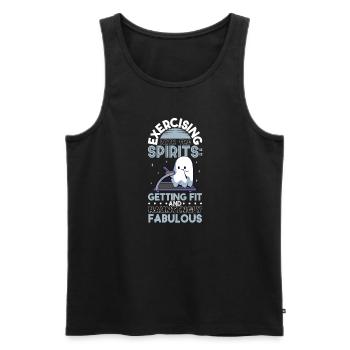 Bodybuilding Powerlifting Weightlifting Fitness - Men's Premium Organic Tank Top - black - Front - Michal (187cm)