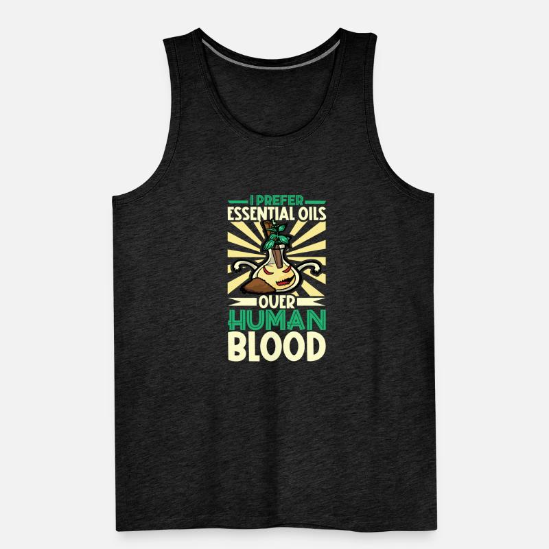 Ätherische Öle Für Halloween-horror. Ätherische Männer Premium Bio Tank Top