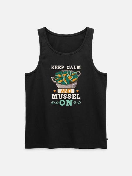 Mussels Seafood Shellfish - Men's Premium Organic Tank Top - black
