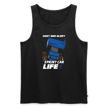 Sprint Car Mom Dirt Track Racing Race Day - Débardeur bio Premium Homme - noir - Devant - Michal (187cm)