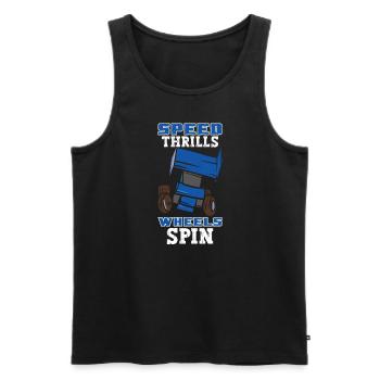 Sprint Car Mom Dirt Track Racing Race Day - Débardeur bio Premium Homme - noir - Devant - Michal (187cm)