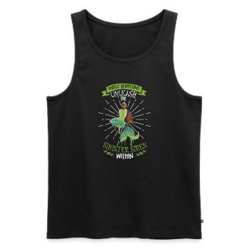 Creepy Sirens, Horror Mermaid, Creepy - Men's Premium Organic Tank Top - black - Front - Michal (187cm)