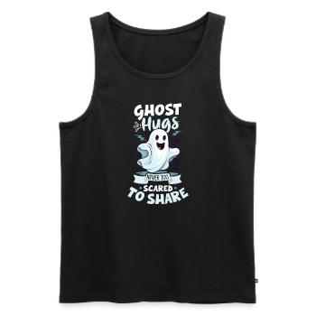Recherche paranormale Chasseur de fantômes d’Halloween - Débardeur bio Premium Homme - noir - Devant - Michal (187cm)