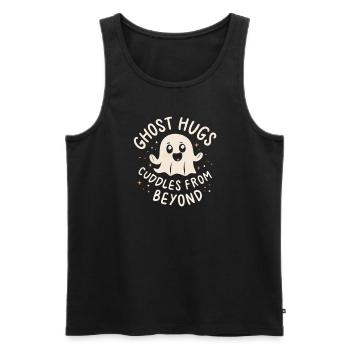 Paranormal Research Halloween Ghost Hunter - Men's Premium Organic Tank Top - black - Front - AI Model Male 178 light (178cm)