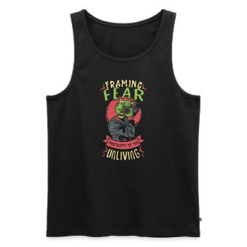 Zombie Photographer Horror Photographer Spooky - Men's Premium Organic Tank Top - black - Front - Michal (187cm)