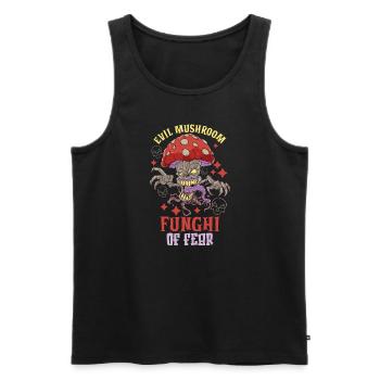Horreur Halloween Mushroom Pick Mushroom Farm - Débardeur bio Premium Homme - noir - Devant - AI Model Male 178 light (178cm)