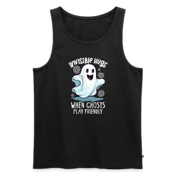 Paranormal Forschungshalloween Ghost Hunter - Männer Premium Bio Tank Top - Schwarz - Vorne - Michal (187cm)