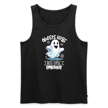 Recherche paranormale Chasseur de fantômes d’Halloween - Débardeur bio Premium Homme - noir - Devant - Michal (187cm)