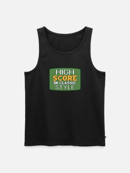 Funny retro gaming culture - Men's Premium Organic Tank Top - black