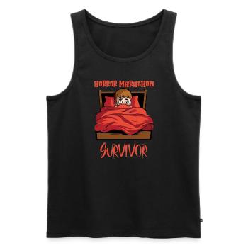 Horror Movie Gift Idea Scary Movies True Crime - Men's Premium Organic Tank Top - black - Front - Michal (187cm)
