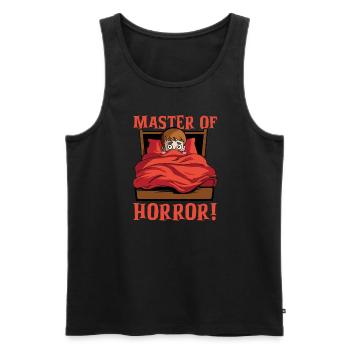 Horror Movie Gift Idea Scary Movies True Crime - Men's Premium Organic Tank Top - black - Front - Michal (187cm)