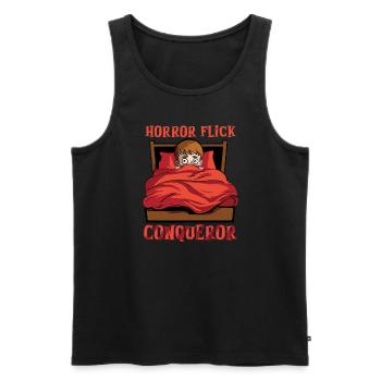 Horror Movie Gift Idea Scary Movies True Crime - Men's Premium Organic Tank Top - black - Front - AI Model Male 178 light (178cm)