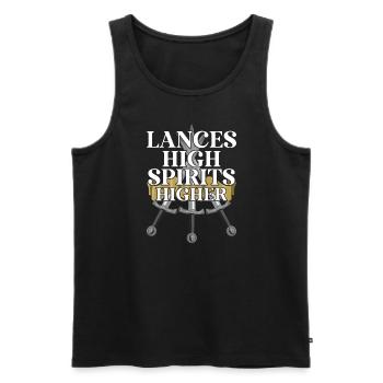 Ritterritter Mittelalterliche Renaissance-rüstung - Männer Premium Bio Tank Top - Schwarz - Vorne - AI Model Male 178 light (178cm)