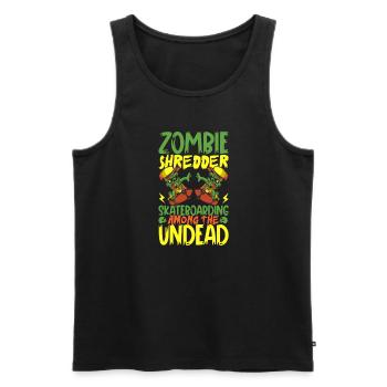 Horror Skateboarder Halloween Skateboard Cadeau - Débardeur bio Premium Homme - noir - Devant - Michal (187cm)