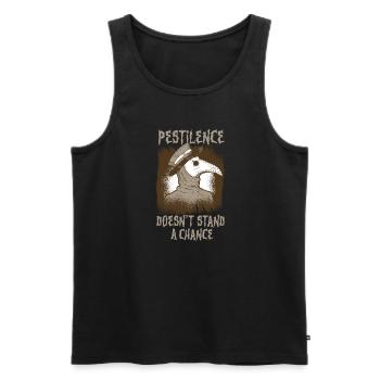 Creepy Halloween horror plague doctor - Men's Premium Organic Tank Top - black - Front - Michal (187cm)