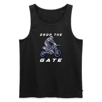Dirt Bike Dirt Bike Riding Motocross Dirt Biking - Débardeur bio Premium Homme - noir - Devant - AI Model Male 178 light (178cm)