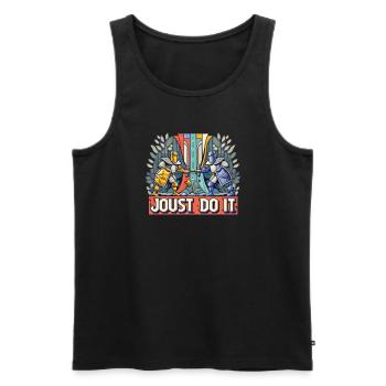 Knight Knight Medieval Renaissance Armor - Men's Premium Organic Tank Top - black - Front - AI Model Male 178 light (178cm)