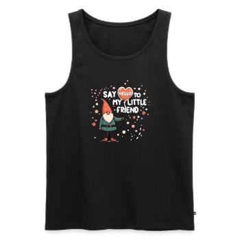 Garden Gnomes Gnome Lover Funny Gnome Gardening - Men's Premium Organic Tank Top - black - Front - Michal (187cm)