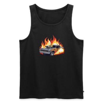 Demo Derby Demolition Derby Demolition Derby - Men's Premium Organic Tank Top - black - Front - AI Model Male 178 light (178cm)
