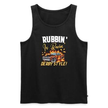 Demo Derby Demolition Derby Demolition Derby - Men's Premium Organic Tank Top - black - Front - AI Model Male 178 light (178cm)