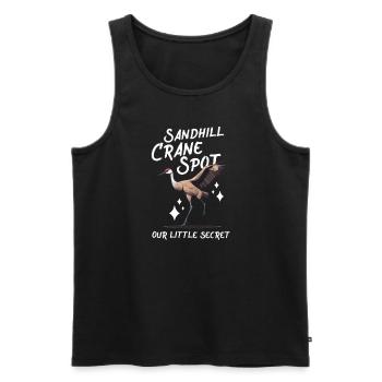 Sandhill Crane Lovers Bird Watching - Men's Premium Organic Tank Top - black - Front - Michal (187cm)