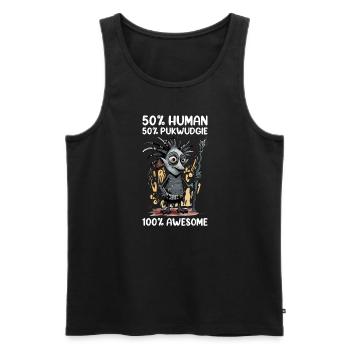 Pukwudgie, Cryptid, Folklore, Myths, Cryptozoologist - Men's Premium Organic Tank Top - black - Front - AI Model Male 178 light (178cm)