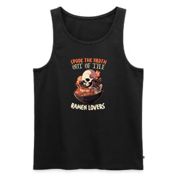 Horreur Ramen Halloween Ramen Nouilles effrayantes - Débardeur bio Premium Homme - noir - Devant - Michal (187cm)