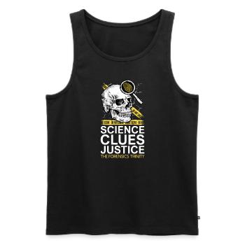 Pathologe, Forensik-experte, Tatortanalytiker - Männer Premium Bio Tank Top - Schwarz - Vorne - AI Model Male 178 light (178cm)