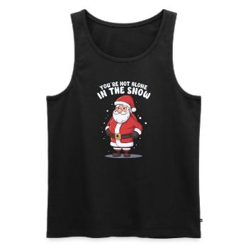 Santé mentale Noël Anti-Noël - Débardeur bio Premium Homme - noir - Devant - Michal (187cm)