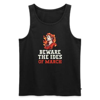 Julius Caesar Roman History Roman Empire - Men's Premium Organic Tank Top - black - Front - Michal (187cm)