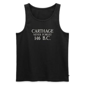Karthago Punische Kriege Hannibal Barca Rom Gegen - Männer Premium Bio Tank Top - Schwarz - Vorne - AI Model Male 178 light (178cm)