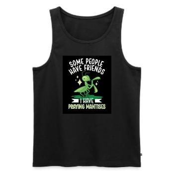 Gottesanbeterin-liebhaber, Insekten-enthusiast, - Männer Premium Bio Tank Top - Schwarz - Vorne - AI Model Male 178 light (178cm)