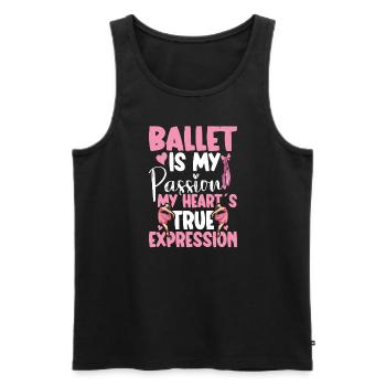 Ballet Ballerina Dance Dancer Dance Ballet - Men's Premium Organic Tank Top - black - Front - Michal (187cm)