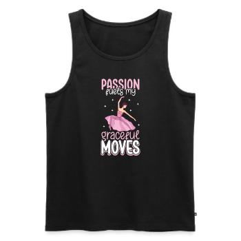 Ballet Ballerina Dance Dancer Dance Ballet - Men's Premium Organic Tank Top - black - Front - Michal (187cm)